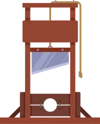 Hand drawn guillotine