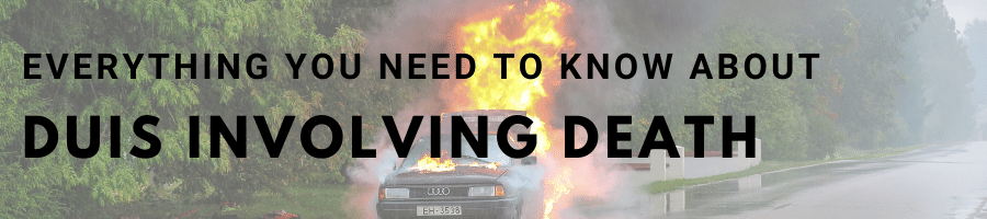 Car burning with text over it banner